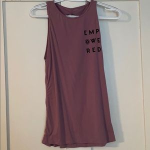 Mauve Open Back Tank Top